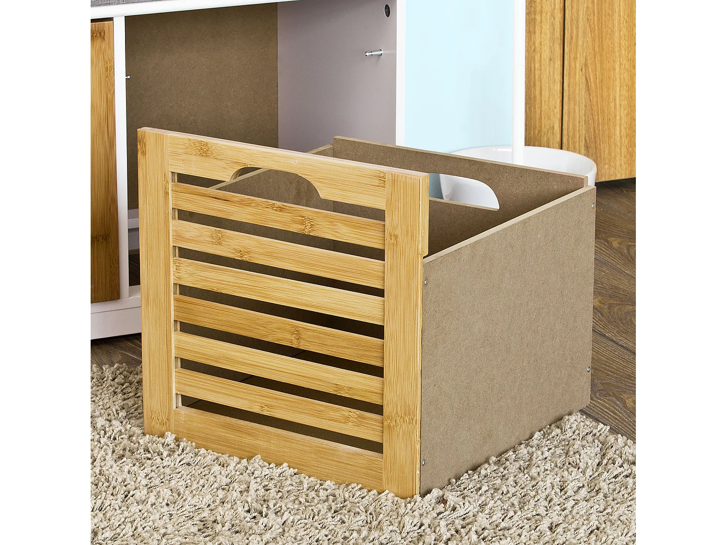 Ławka na buty z 2 drzwiami FSR23-K-WN