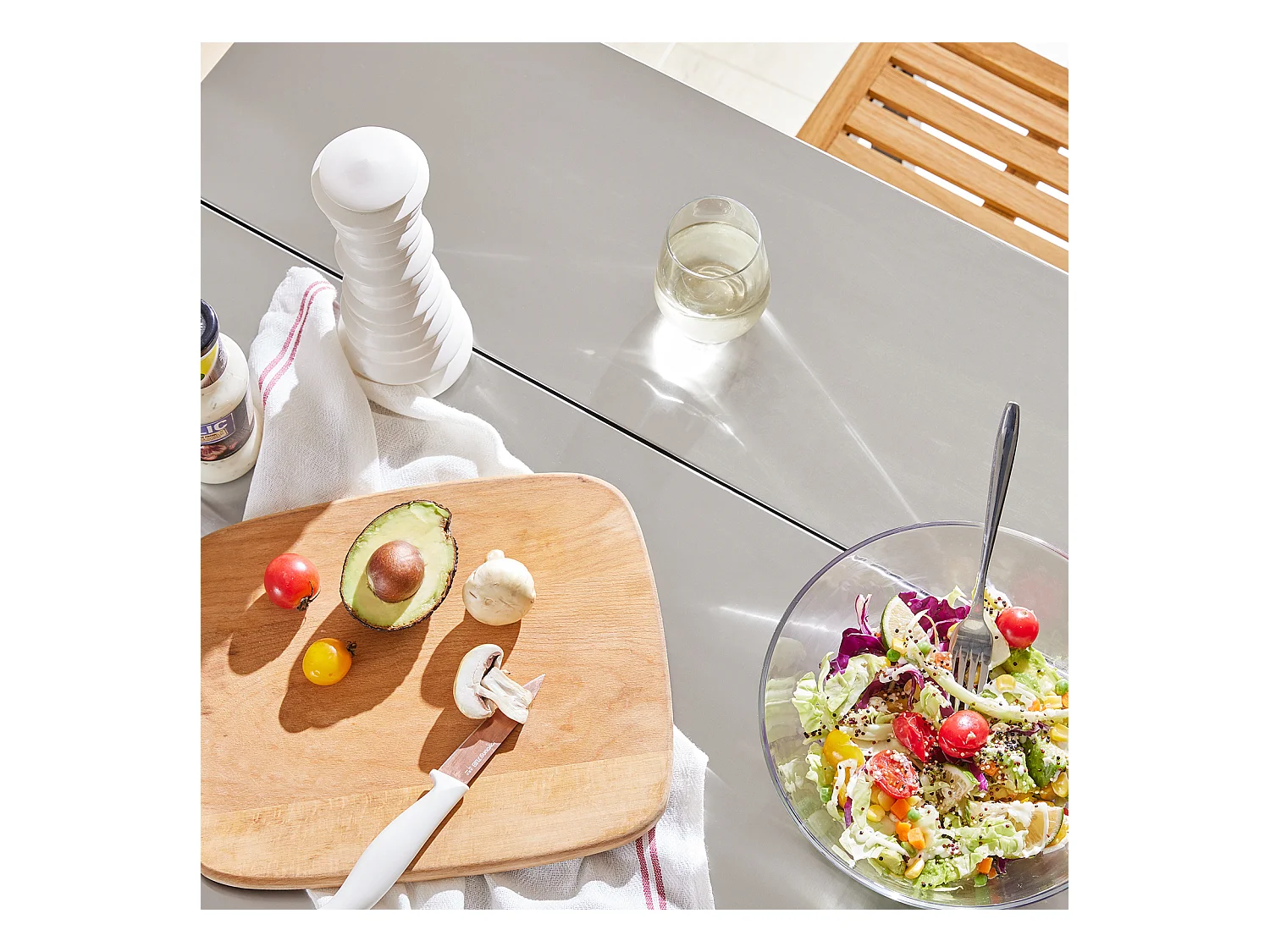 Carrito de Cocina con Piso de Acero,con Tablero Extensible, Carrito de Servir de bambú,L115 x P46 x H92cm FKW69-N SoBuy ES