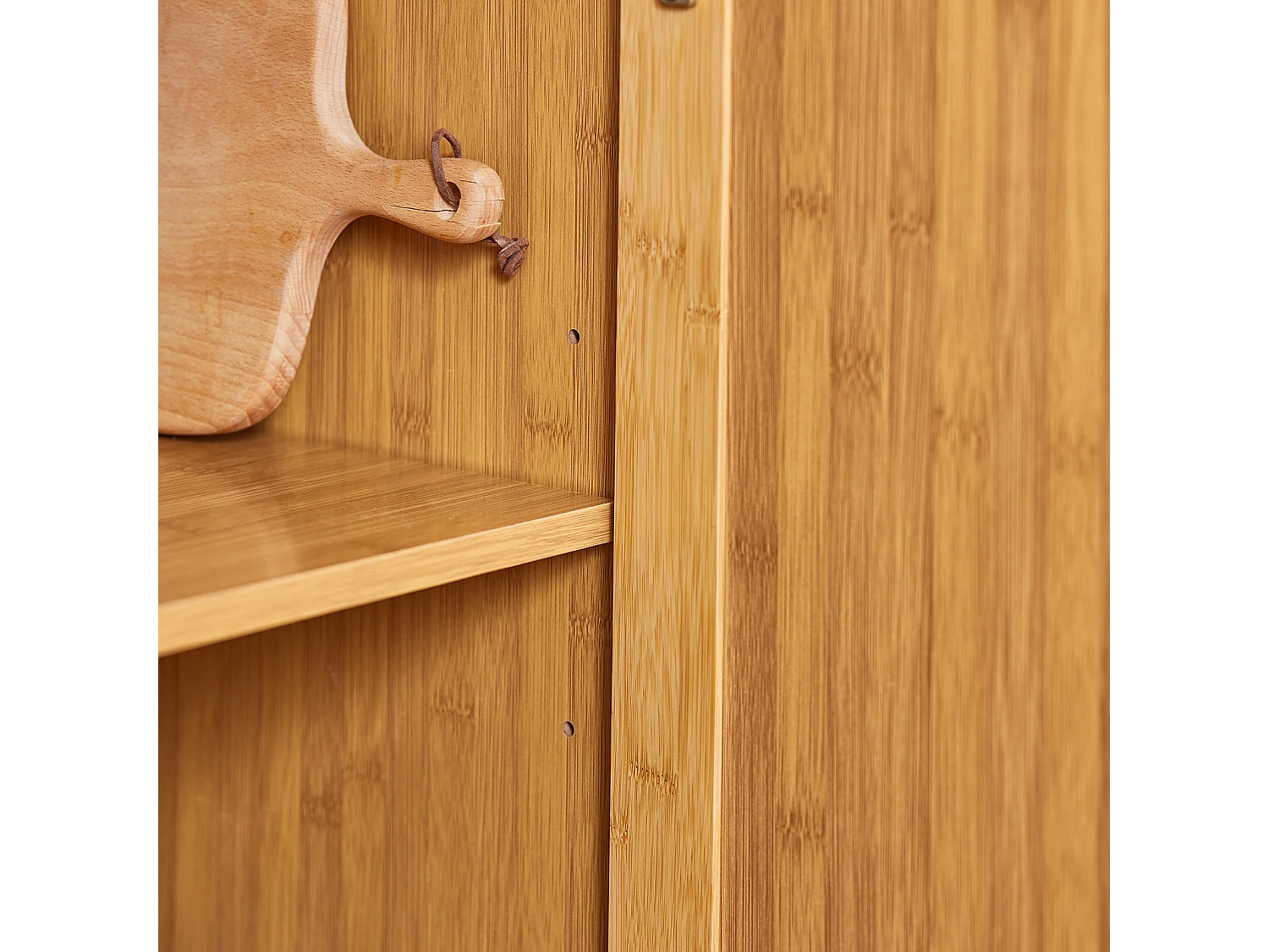 Carrito de Cocina con Piso de Acero,con Tablero Extensible, Carrito de Servir de bambú,L115 x P46 x H92cm FKW69-N SoBuy ES