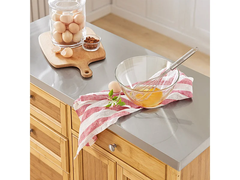 Kücheninsel FKW70-N 115 x 92 x 46 cm Natur