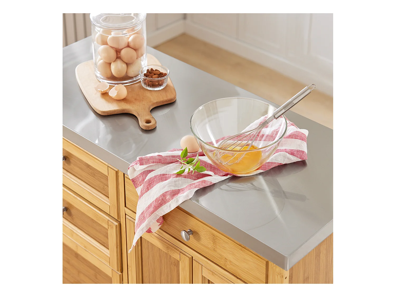 Kücheninsel FKW70-N 115 x 92 x 46 cm Natur