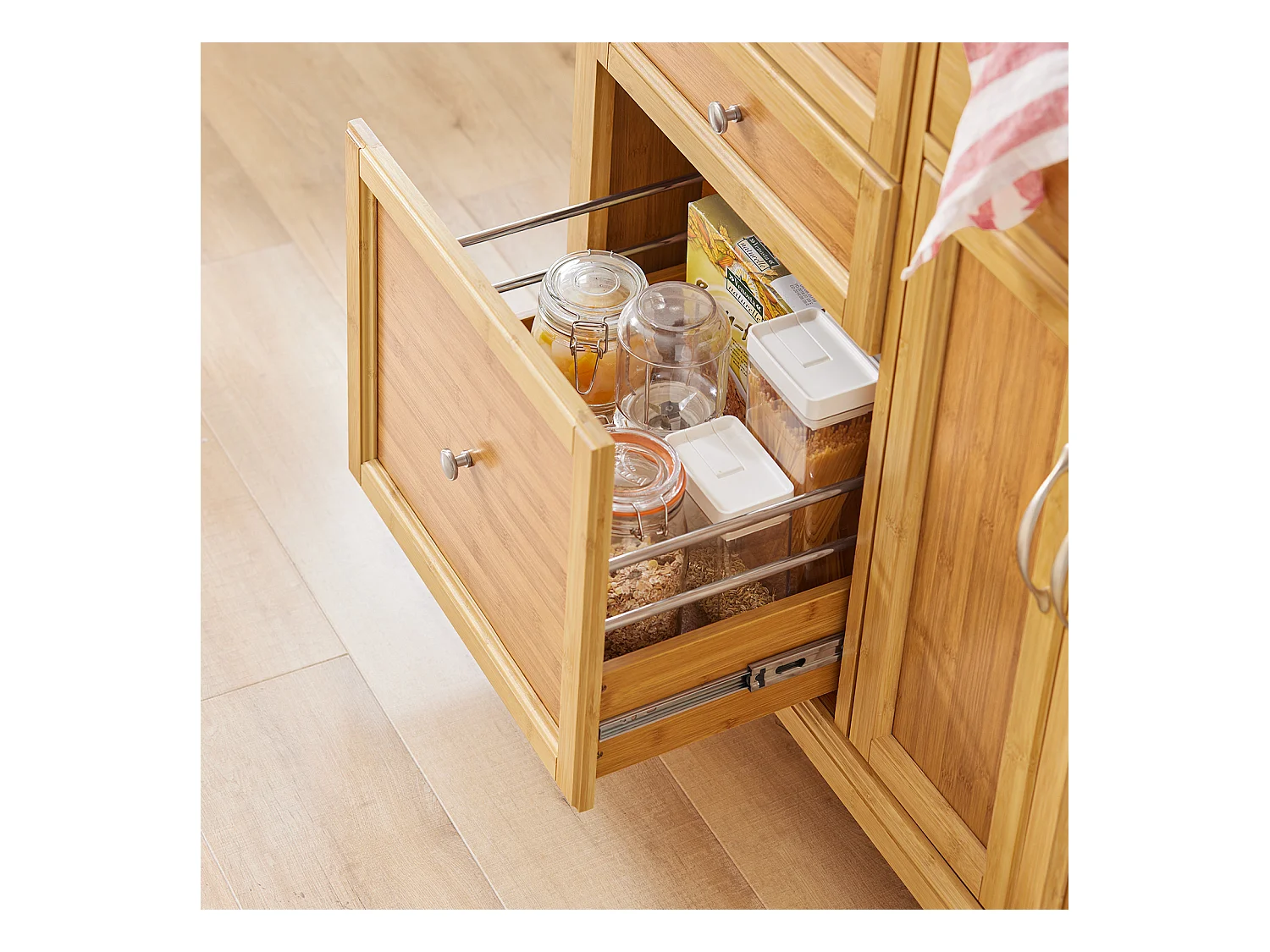 SoBuy FKW70-N Keukentrolley Keukeneiland Keukenwagen Keukenkast Gemaakt