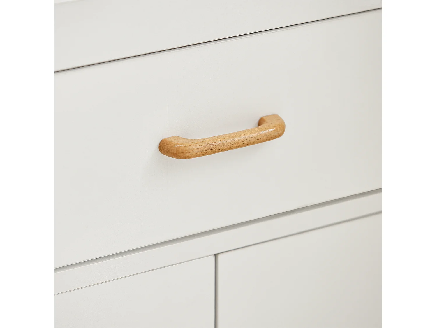 SoBuy Mobile microonde Credenza cucina con route, bianco, FSB12-W