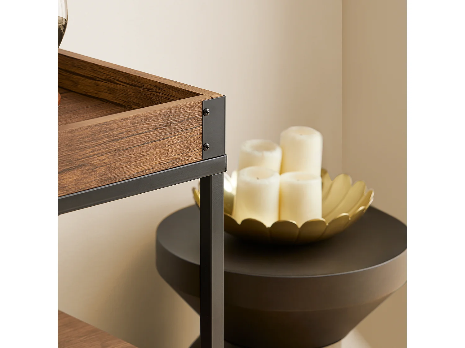 Desserte de Cuisine Roulante Chariot de Service à Roulettes Étagère de Cuisine, SVW19-N