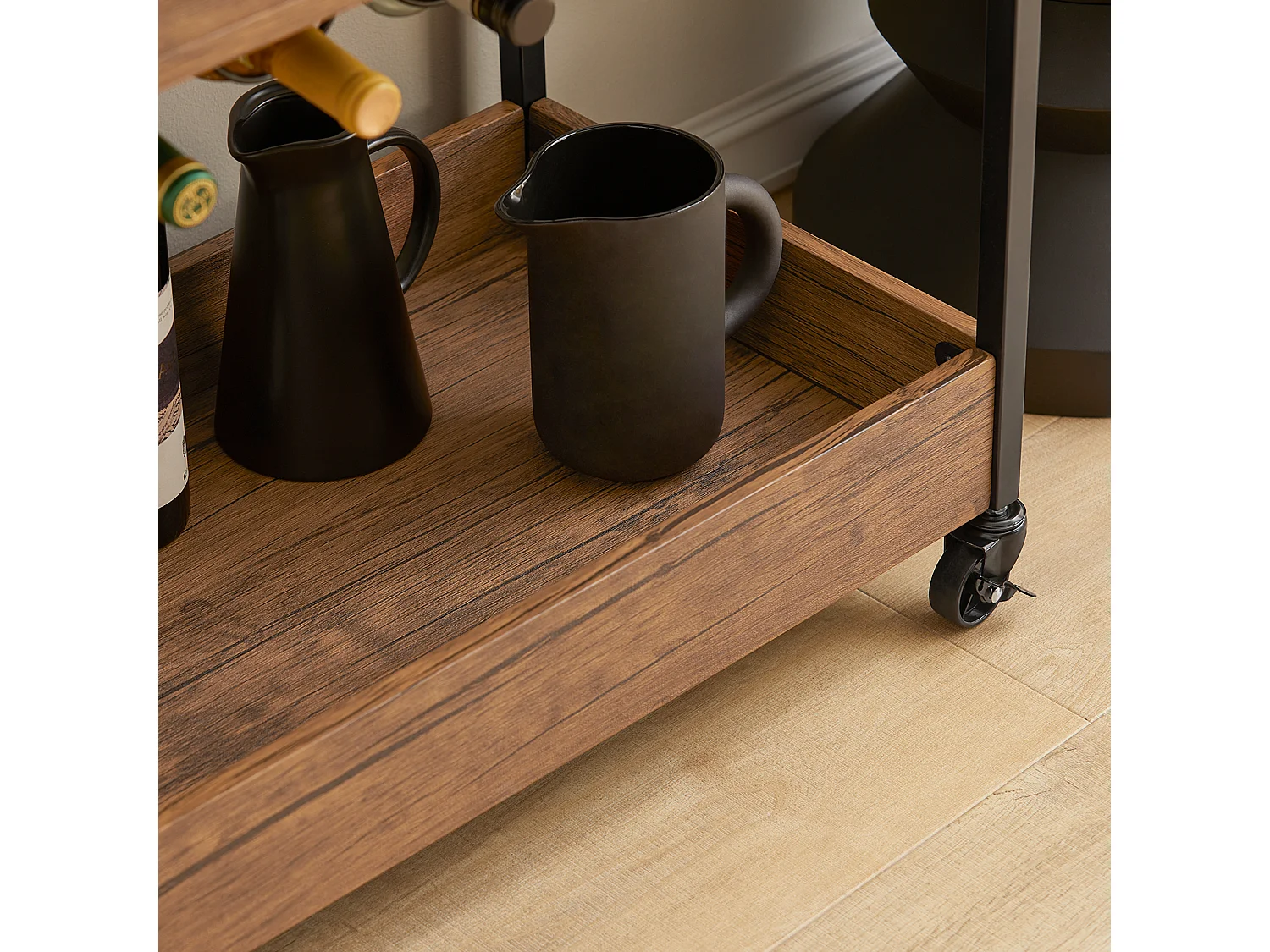 Desserte de Cuisine Roulante Chariot de Service à Roulettes Étagère de Cuisine, SVW19-N