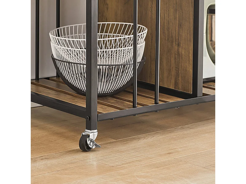 SoBuy armário de cozinha, carrinho de cozinha, carrinho de cozinha com rodas SVW18-F