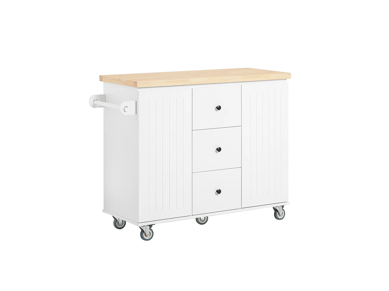 Desserte Roulant Buffet Meuble de Rangement Cuisine, FKW96-WN