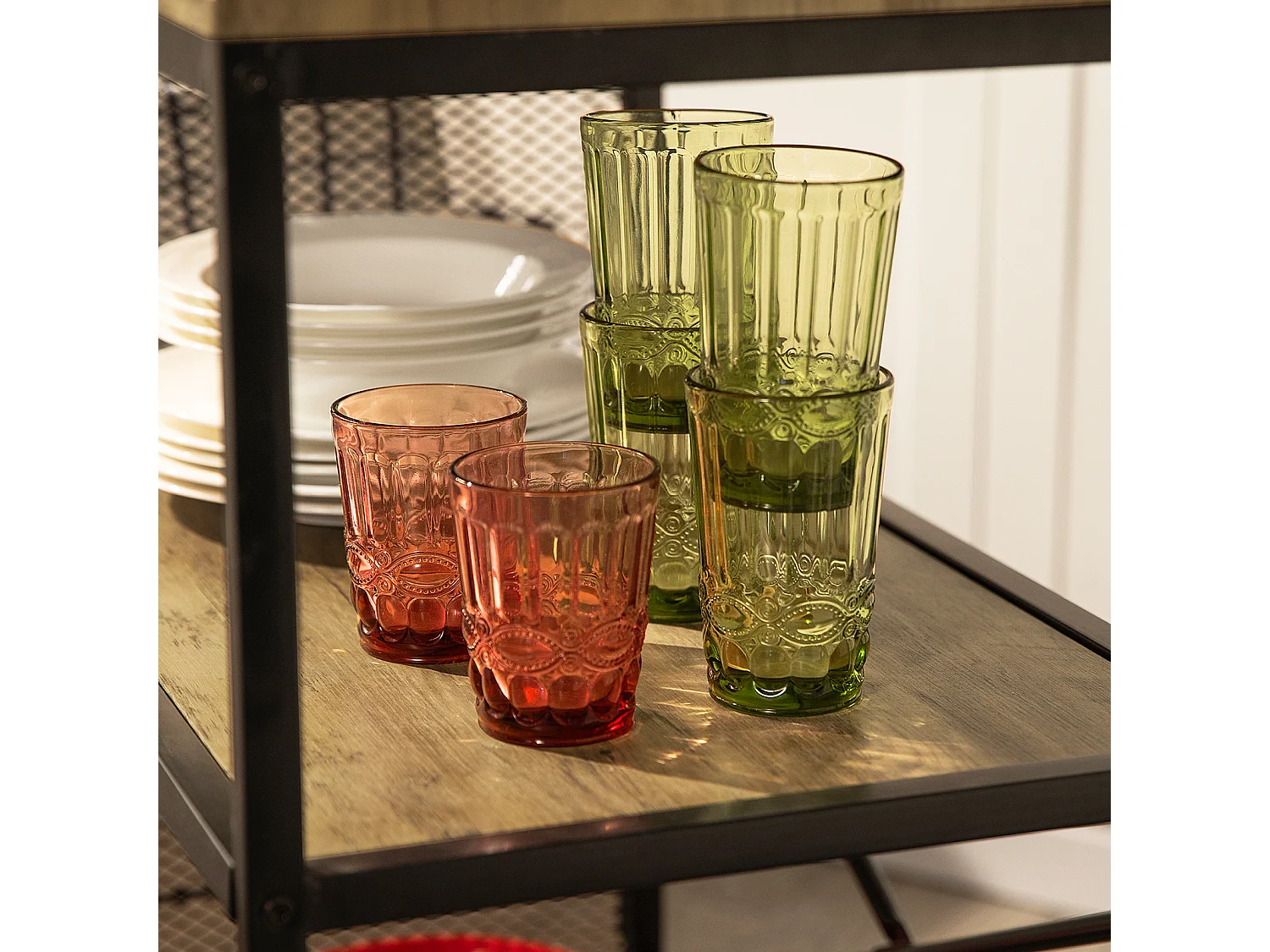 Servierwagen SVW05-N 80x 80 x 40 cm Natur