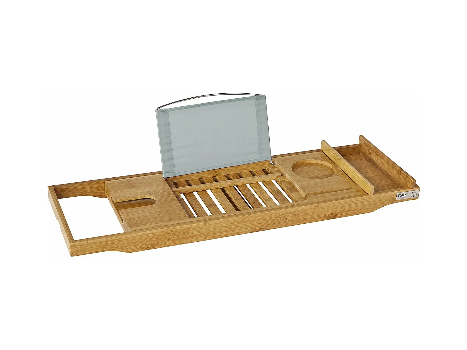 Pont de Baignoire Extensible Serviteur de baignoire en Bambou Support, FRG207-N