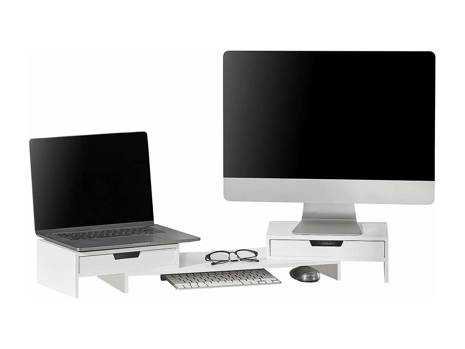 Monitorständer BBF04-W 107 x 11 x 22 cm Weiß