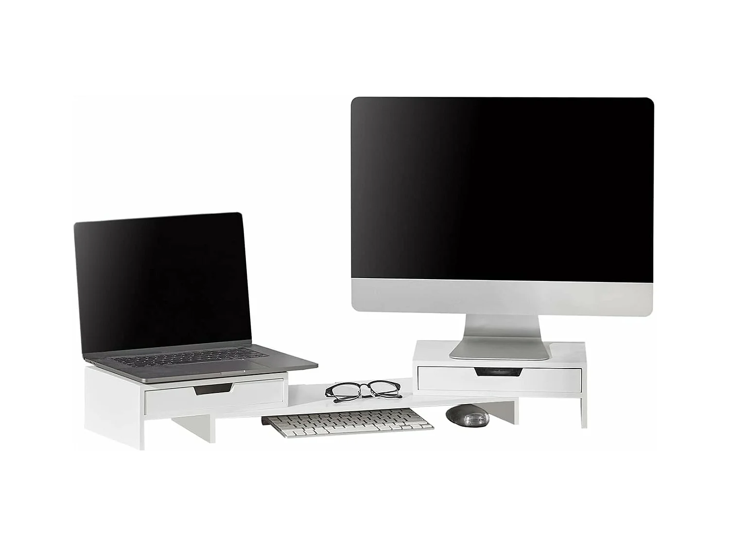 Support de Moniteur Écran Ergonomique Support pour Écran d'ordinateur Universal, BBF04-W