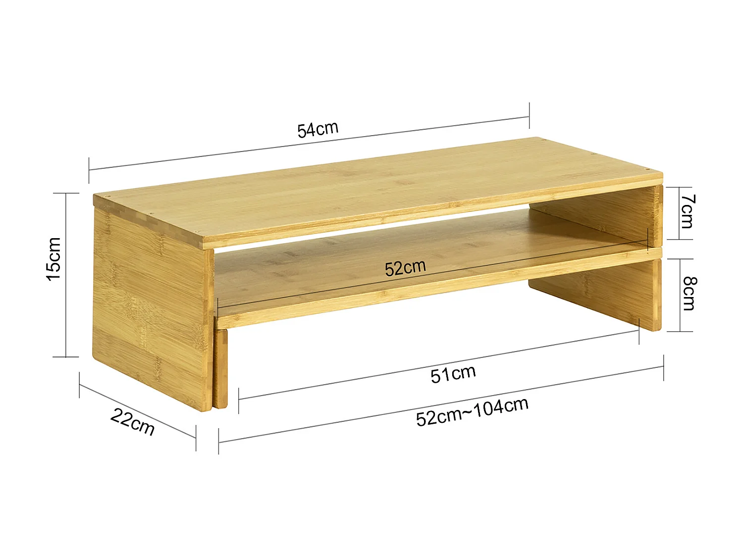 SoBuy Supporto Monitor pc da scrivania per 2 Monitors con Altezze Regolabili supporto monitor scrivania accessori scrivania BBF07-N