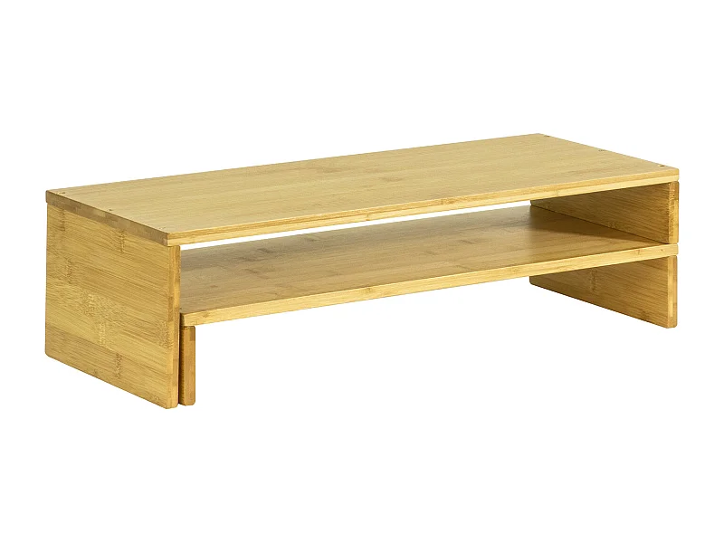 SoBuy Supporto Monitor pc da scrivania per 2 Monitors con Altezze Regolabili supporto monitor scrivania accessori scrivania BBF07-N