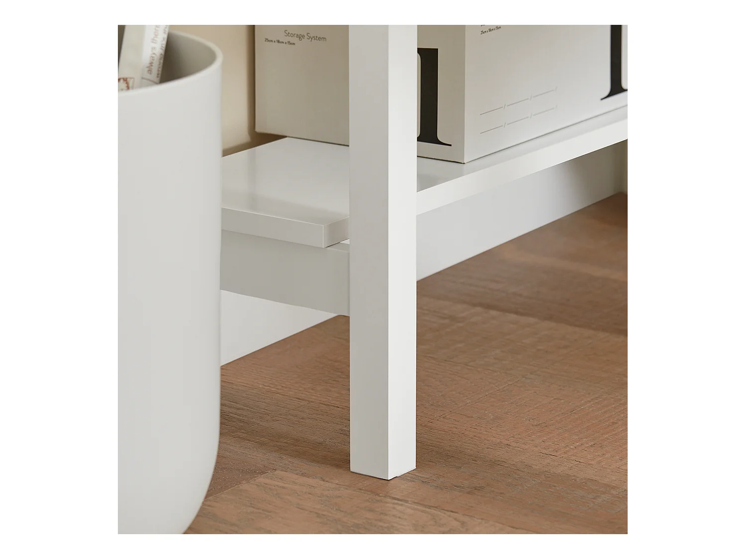 SoBuy FWT31-W Hoekbureau Bureau Tafel Computertafel met Lade - Wit - 76x76x76cm