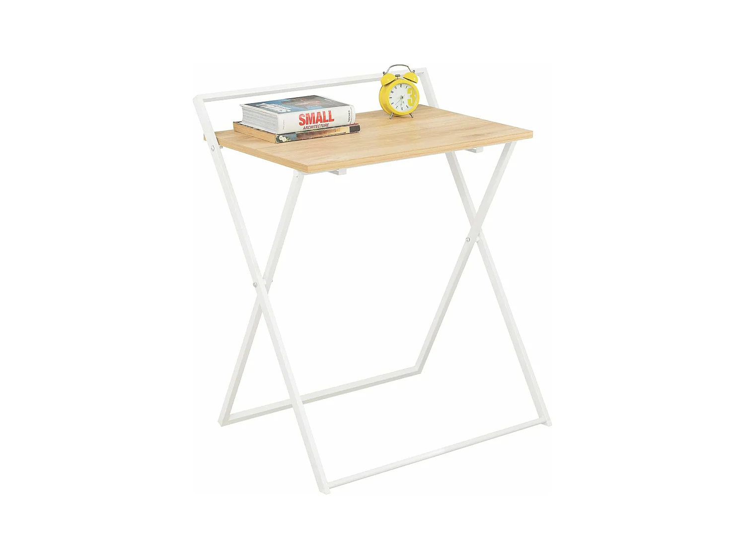 Bureau Pliant pour Petits Espaces, Bureau d'Ordinateur Table d’Etude Bureau Portable, FWT88-WN
