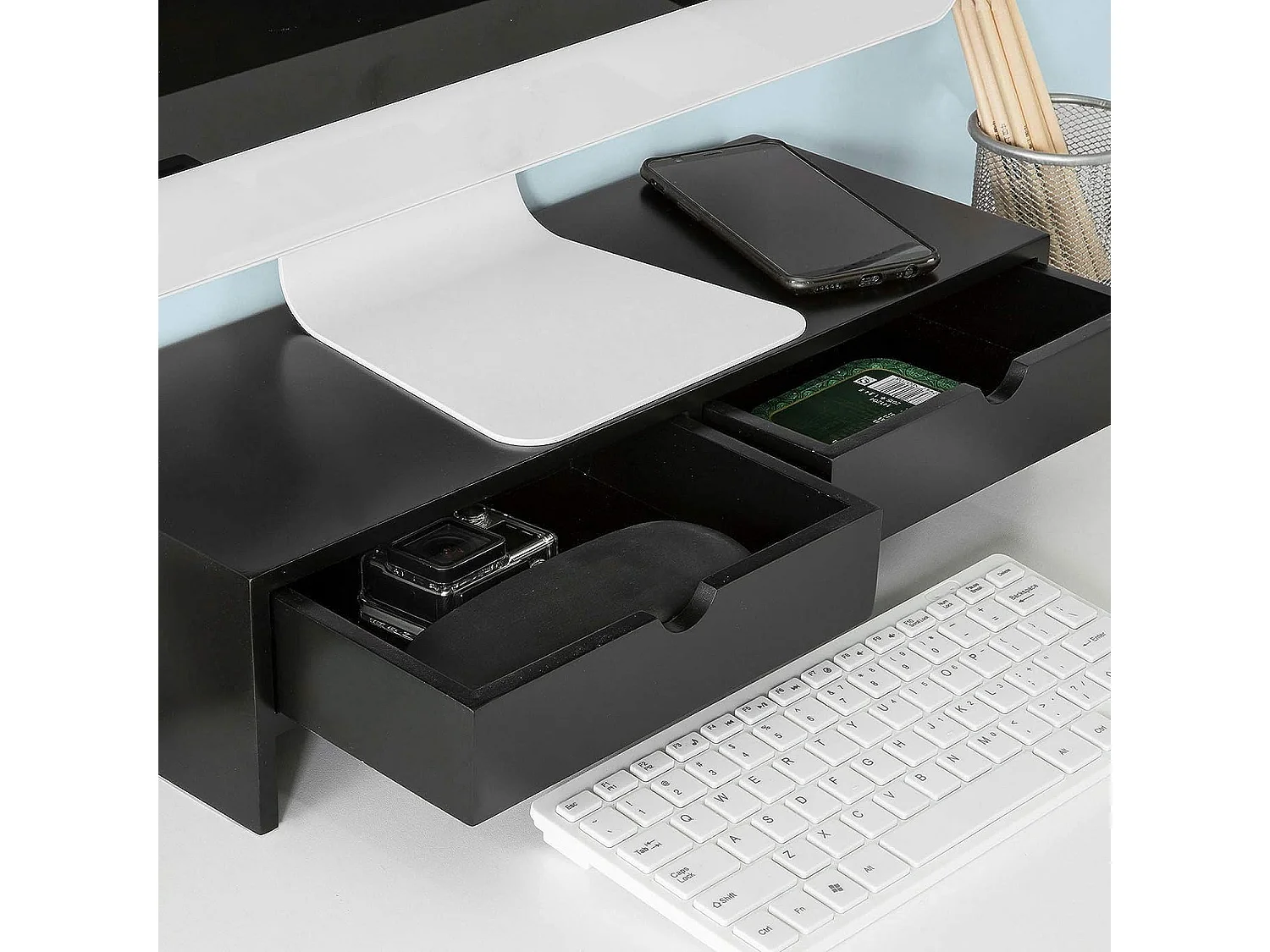 Réhausseur d'écran Support de Moniteur écran Ergonomique Support, BBF02-Sch