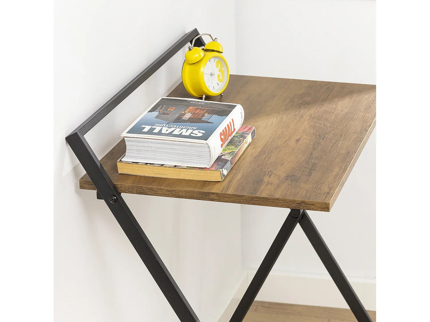 Mesa Escritorio Plegable Mesa Ordenador, Compacto sin ensamblaje Escritorio para Computadora Mesa de Estudio Diseño Industrial FWT88-F SoBuy ES