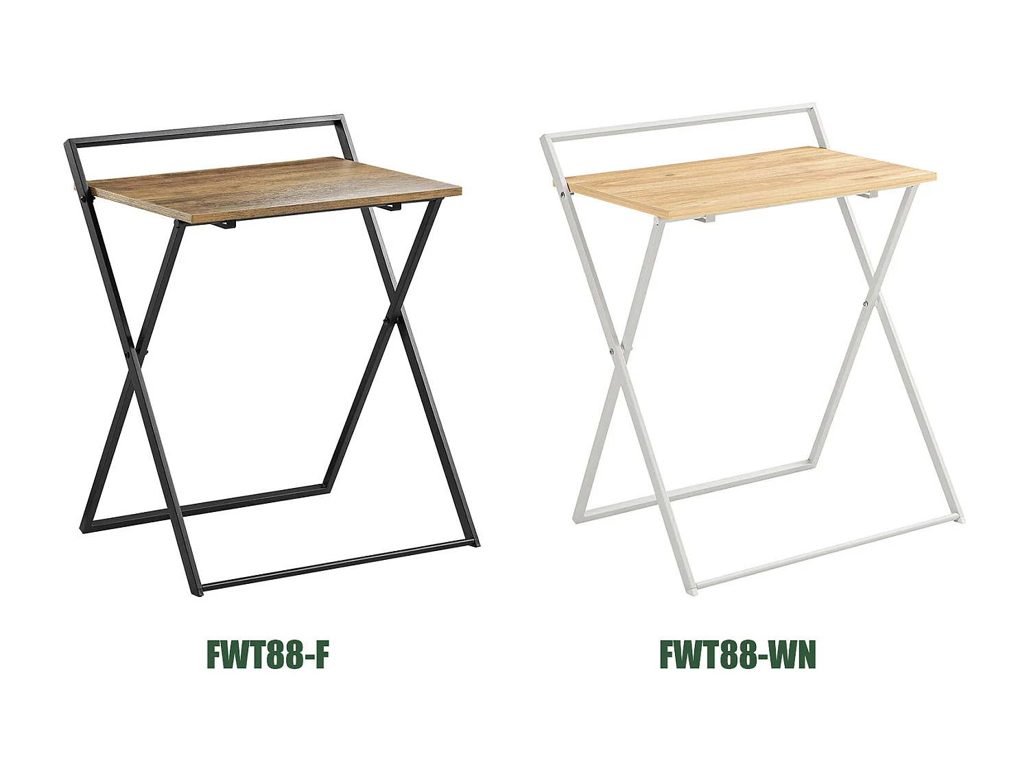 Mesa Escritorio Plegable Mesa Ordenador, Compacto sin ensamblaje Escritorio para Computadora Mesa de Estudio Diseño Industrial FWT88-F SoBuy ES