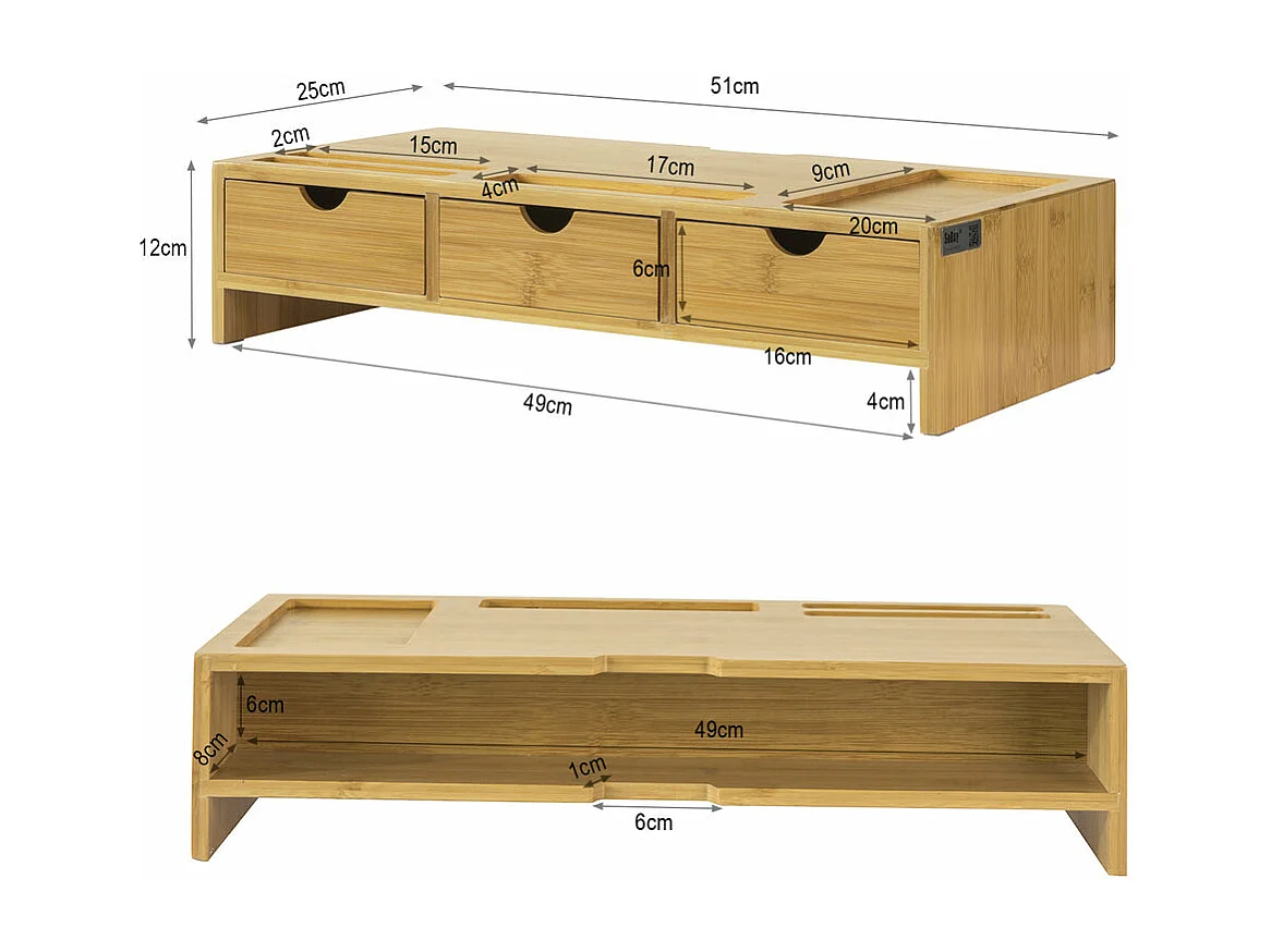 Support de Moniteur Écran Ergonomique Support pour Écran d'ordinateur Universal, BBF03-N