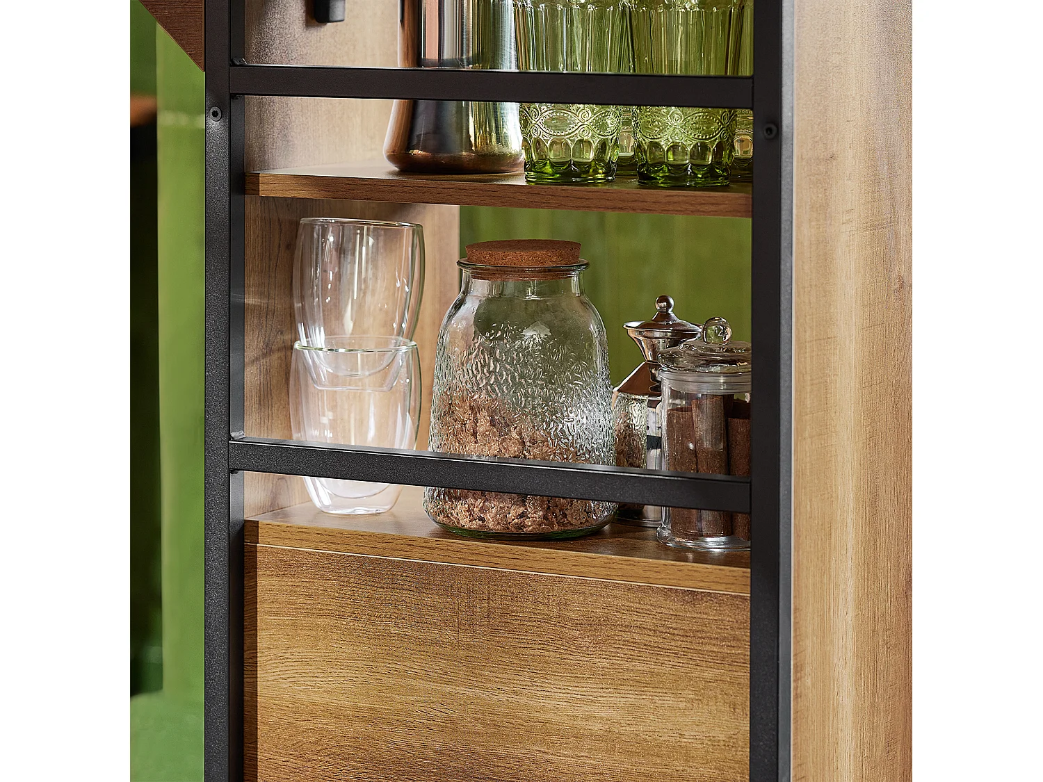 Bancone Bar Tavolo da pranzo con piano di lavoro espandibile Tavolo da balcone in design industriale 120x(45+18) x95 cm FWT98-PF SoBuy