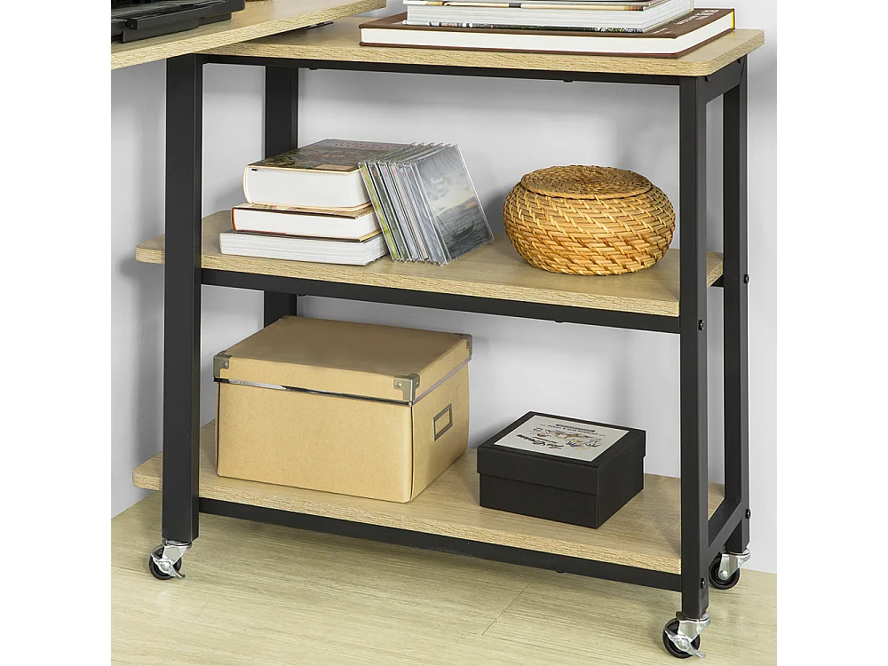 Schreibtisch FWT83-N 133 x 69 x 30 cm Natur