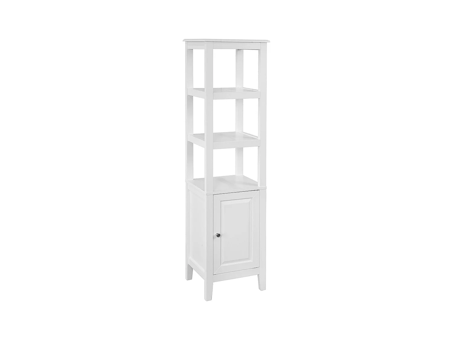 Meuble Colonne de Salle de Bain Armoire Toilette haute – Blanc, FRG205-W