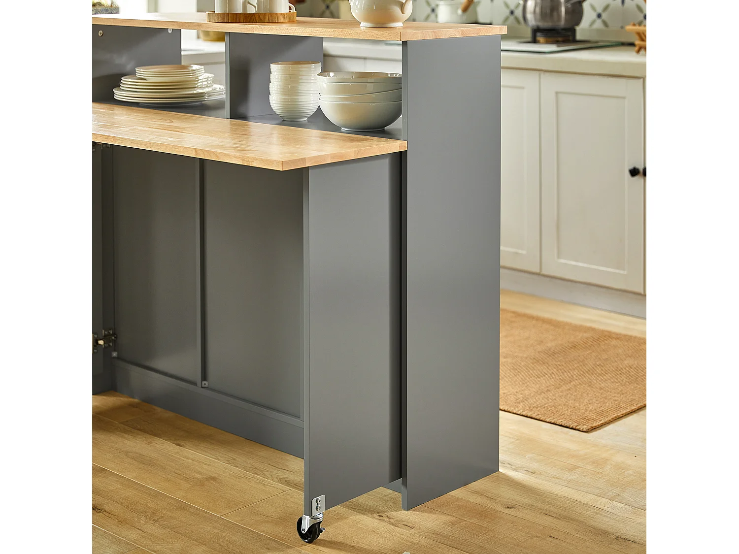 Buffet de Rangement Placard de Cuisine Ilot de Cuisine Armoire de Cuisine, FSB36-HG