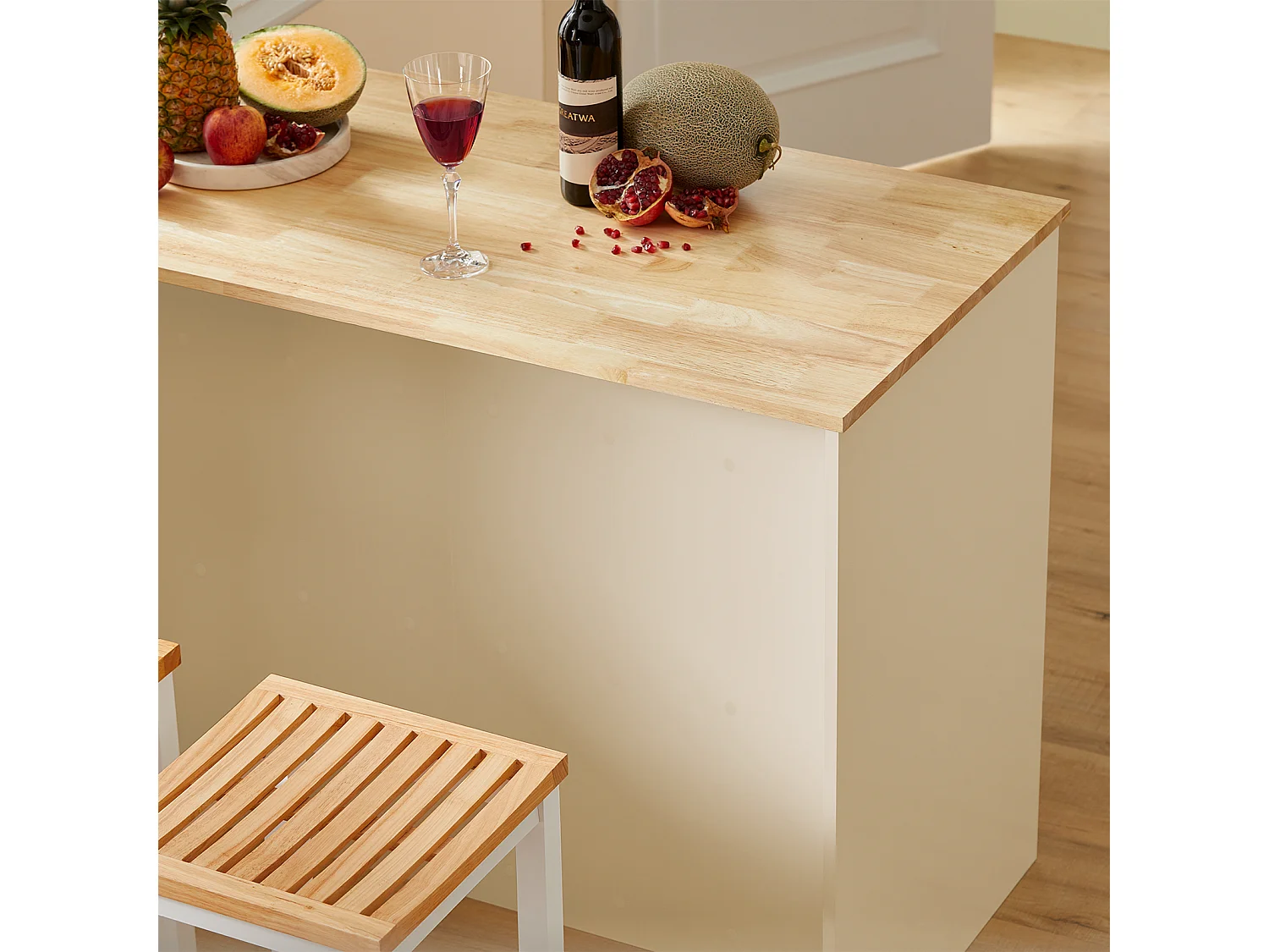 îlot Central de Cuisine Placard de Cuisine Buffet de Rangement Armoire Multi-rangements , KNL04-MI