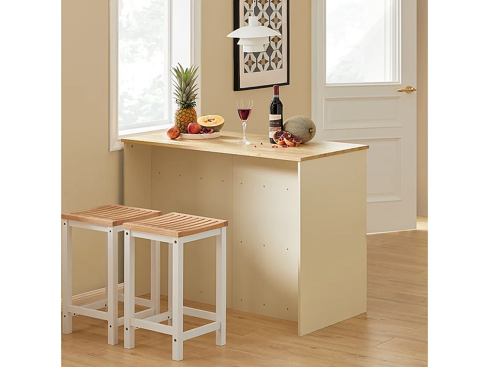 îlot Central de Cuisine Placard de Cuisine Buffet de Rangement Armoire Multi-rangements , KNL04-MI