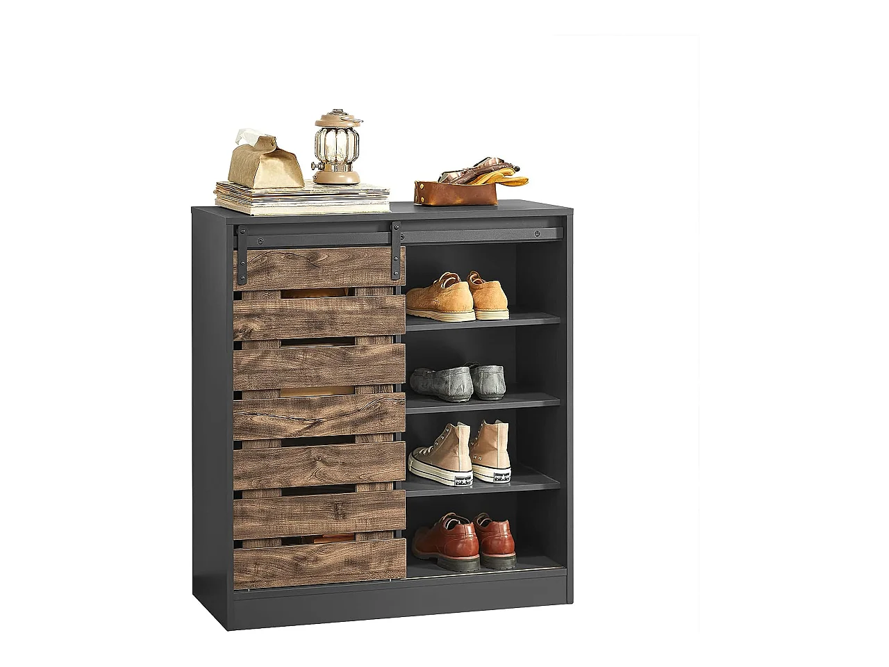 Meuble de Rangement à Chaussures Armoire à Chaussures Commode à Chaussures, FSB65-HG