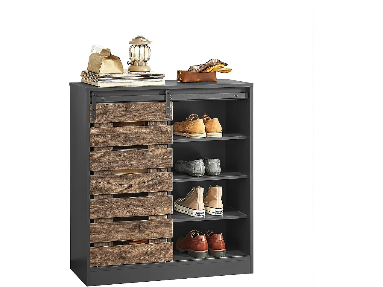 Meuble de Rangement à Chaussures Armoire à Chaussures Commode à Chaussures, FSB65-HG