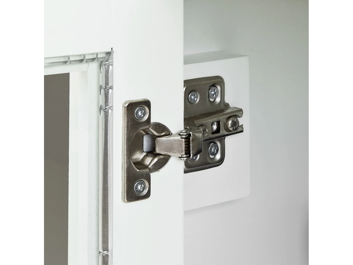 Buffet Commode Armoire de Rangement - Largeur 80cm - 2 tiroirs 2 portes- Coloris Blanc, FSB05-W