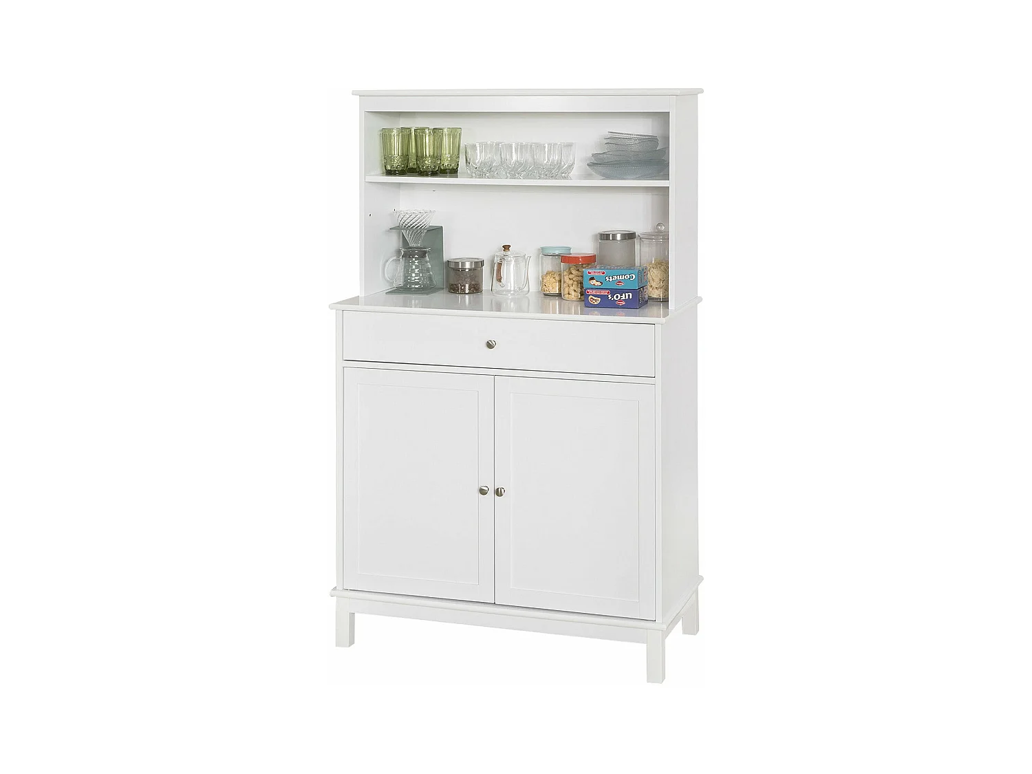 Desserte Cuisine Commode Meuble de Rangement Cuisine Buffet, FSB26-W