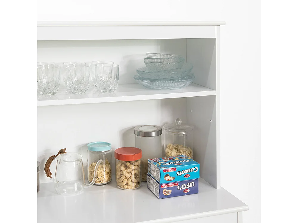 Desserte Cuisine Commode Meuble de Rangement Cuisine Buffet, FSB26-W