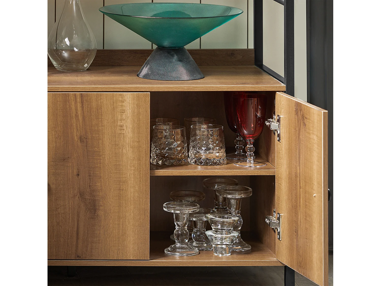 Buffet Meuble de Rangement Armoire Multi-rangements avec 3 Portes, FSB63-PF