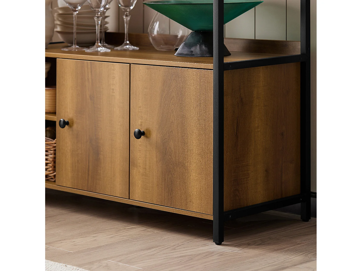 Buffet Meuble de Rangement Armoire Multi-rangements avec 3 Portes, FSB63-PF