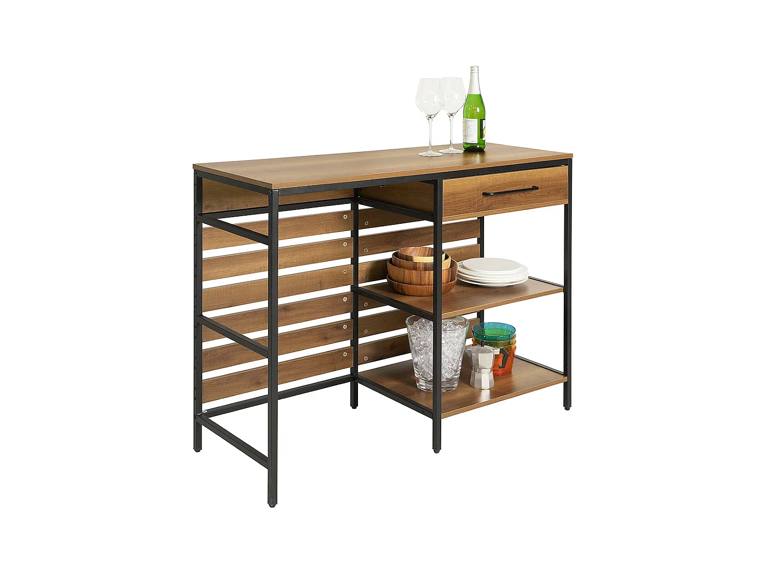Table de Cuisine Meuble de Rangement Cuisine Comptoir de Cuisine, FSB71-PF