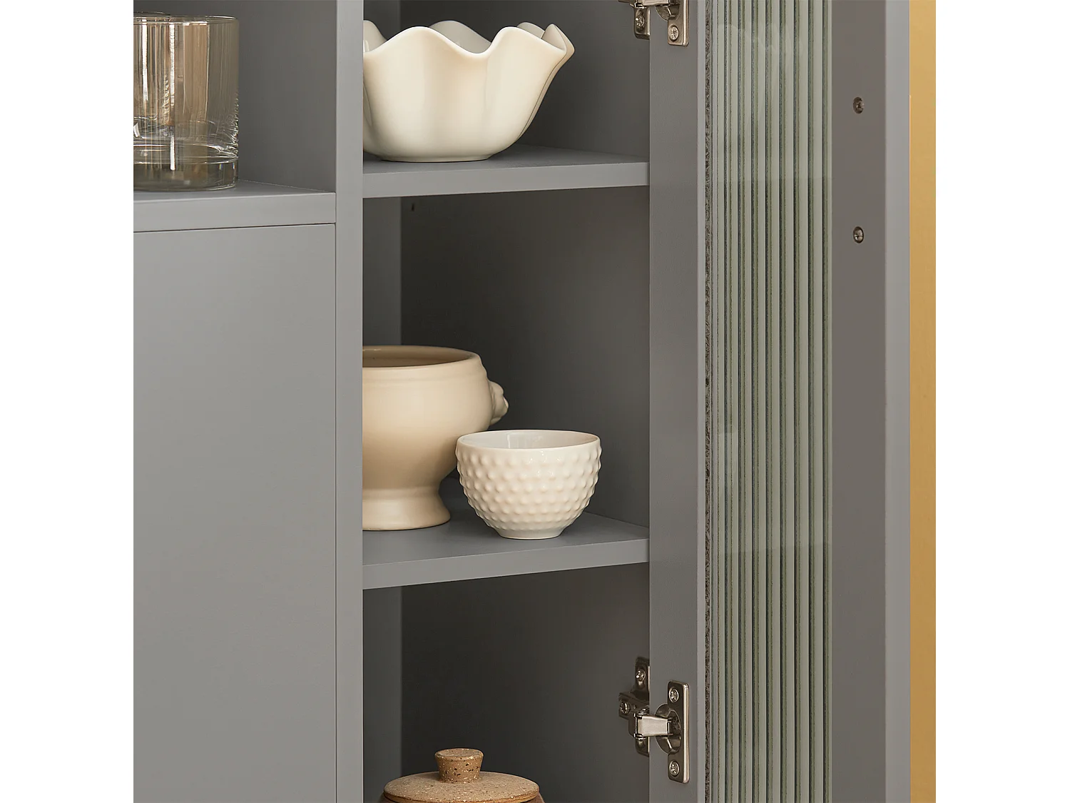 Buffet Placard Dressoir Commode Armoire Multi-Rangement, Meuble de Rangement sur Pieds, FSB82-HG