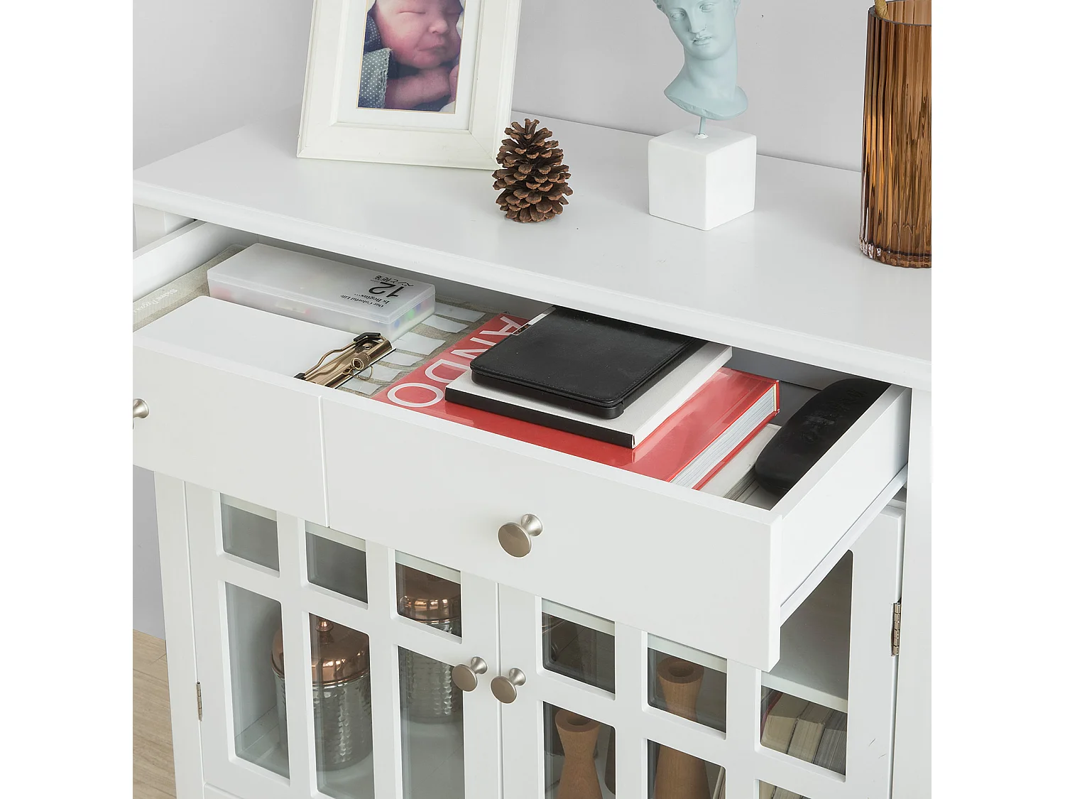 Küchenschrank FSB23-W 80 x 80 x 34 cm Weiß