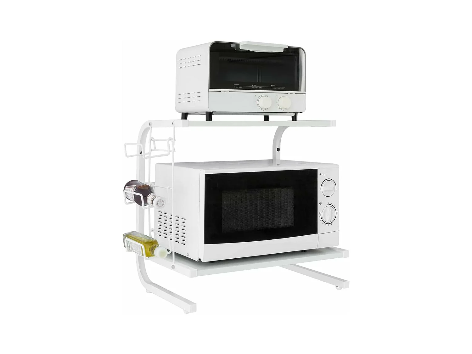 Étagères micro ondes de cuisine Mini-étagère Four Micro-ondes Meuble rangement cuisine, FRG092-W