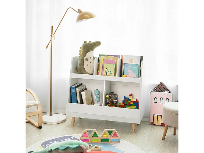 SoBuy armário de criança, armário de livros infantis, armário infantil KMB19-W
