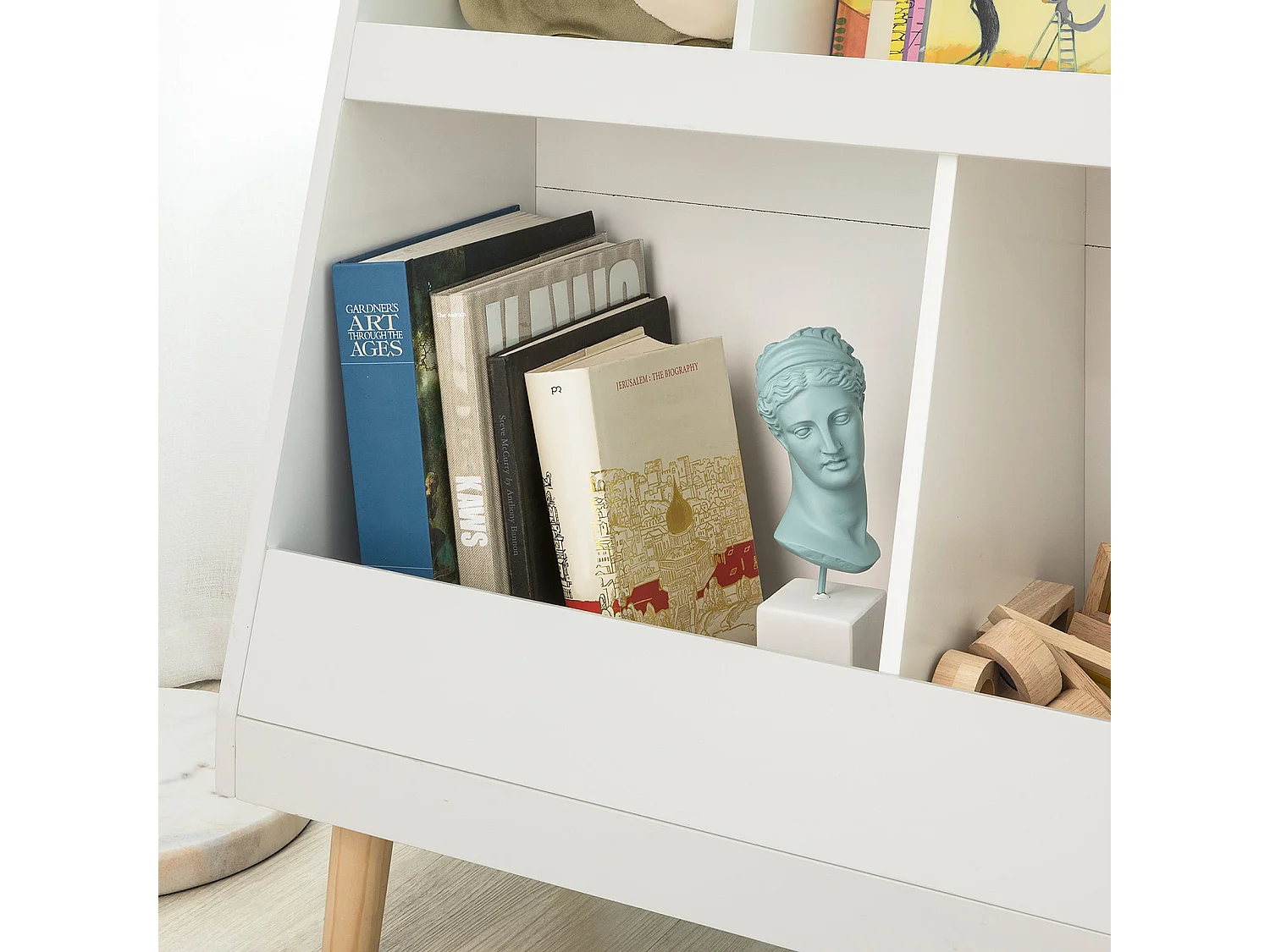 SoBuy armário de criança, armário de livros infantis, armário infantil KMB19-W