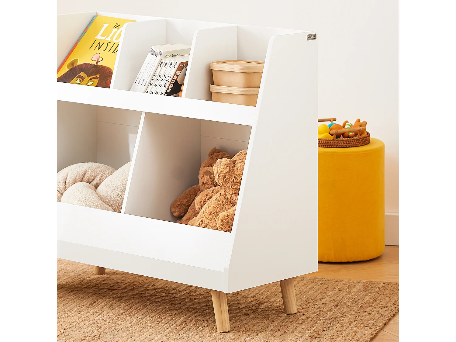 SoBuy armário de criança, armário de livros infantis, armário infantil KMB19-W