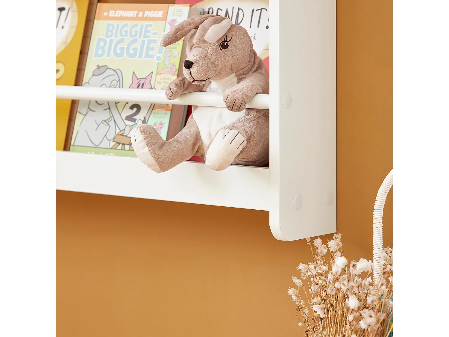 SoBuy KMB08-W Boekenplank voor Kinderen Kinderplank Wandboekenkast Wandplank