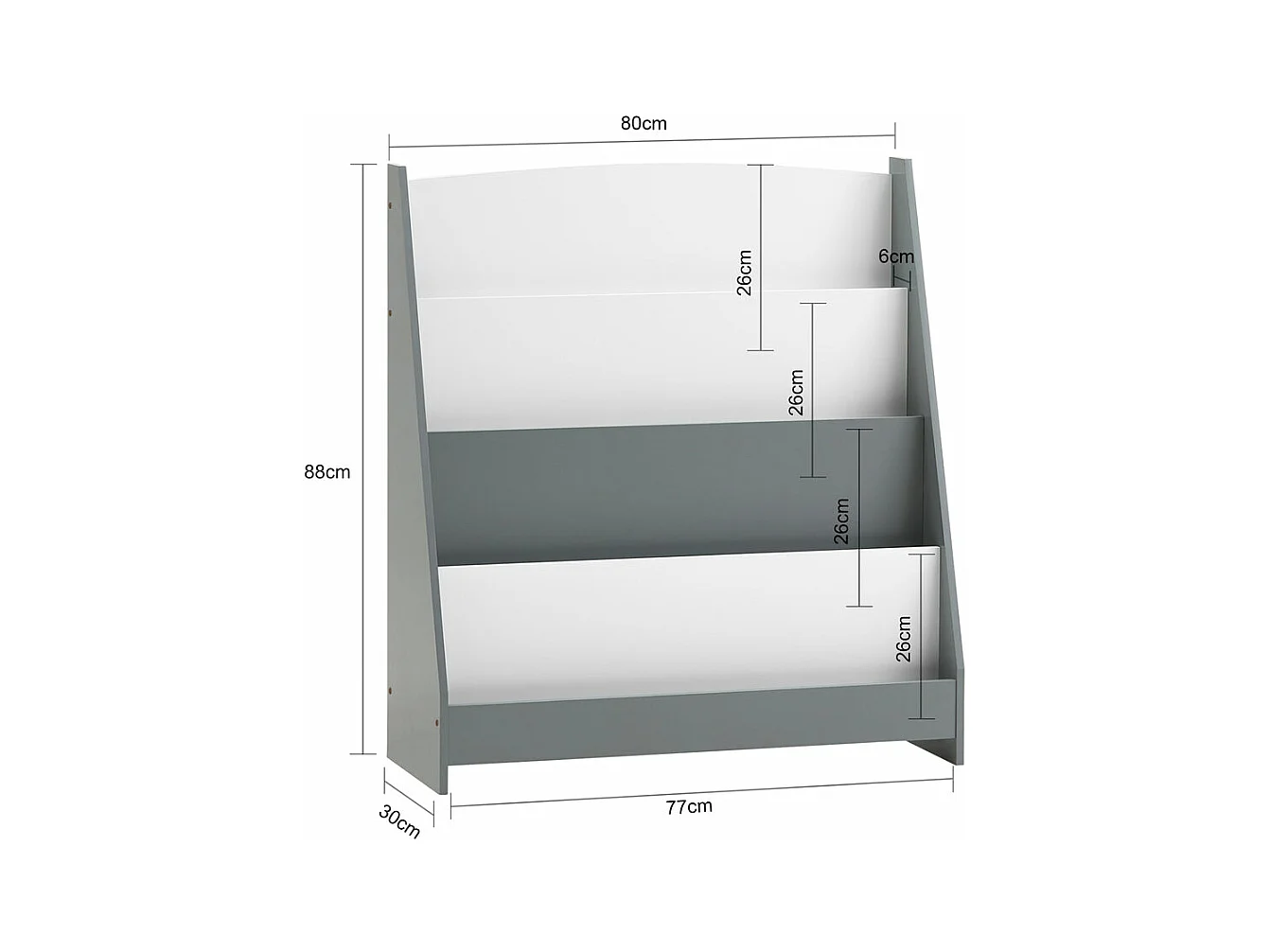 Półka na książki dla dzieci KMB32-HG