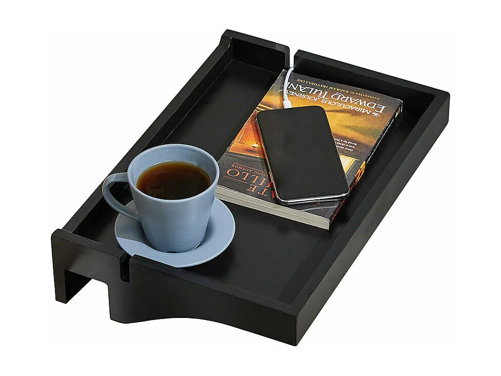 Estante de Noche de bambú Moderno Mesilla de Noche Flotante Ajustable para Habitaciones Pequeñas 36 x 8 x 25 cm Negro NKD01-SCH SoBuy ES