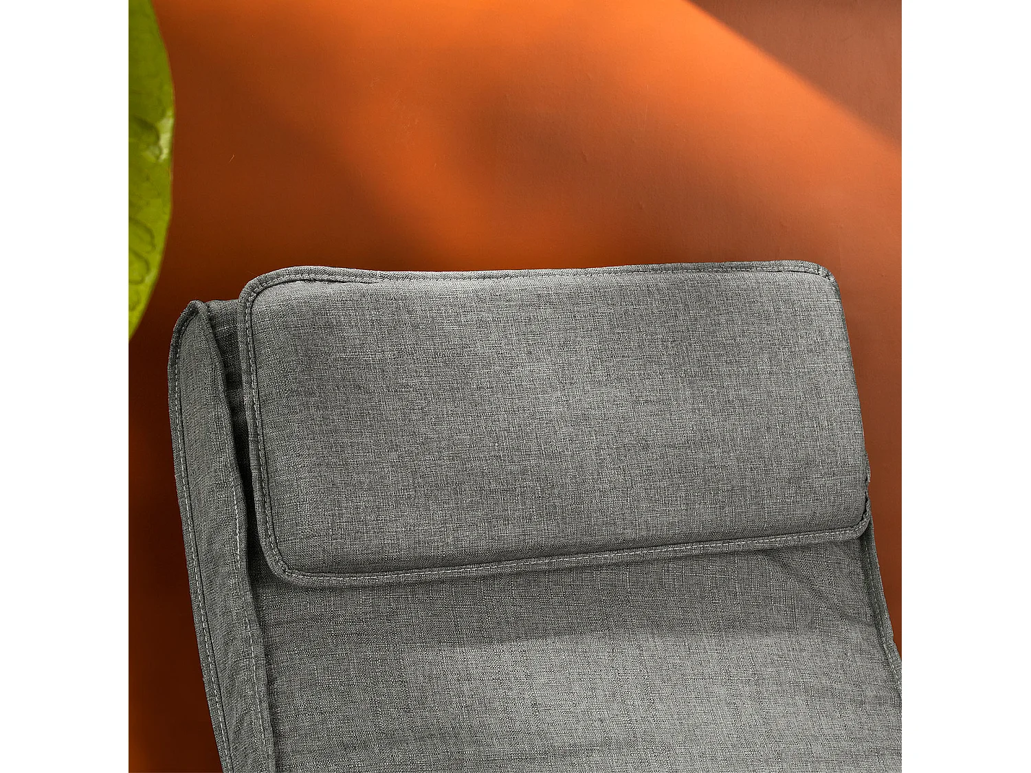 SoBuy FST18-DG schommelstoel met tas, 5-voudig verstelbaar voeteneinde, schommelstoel