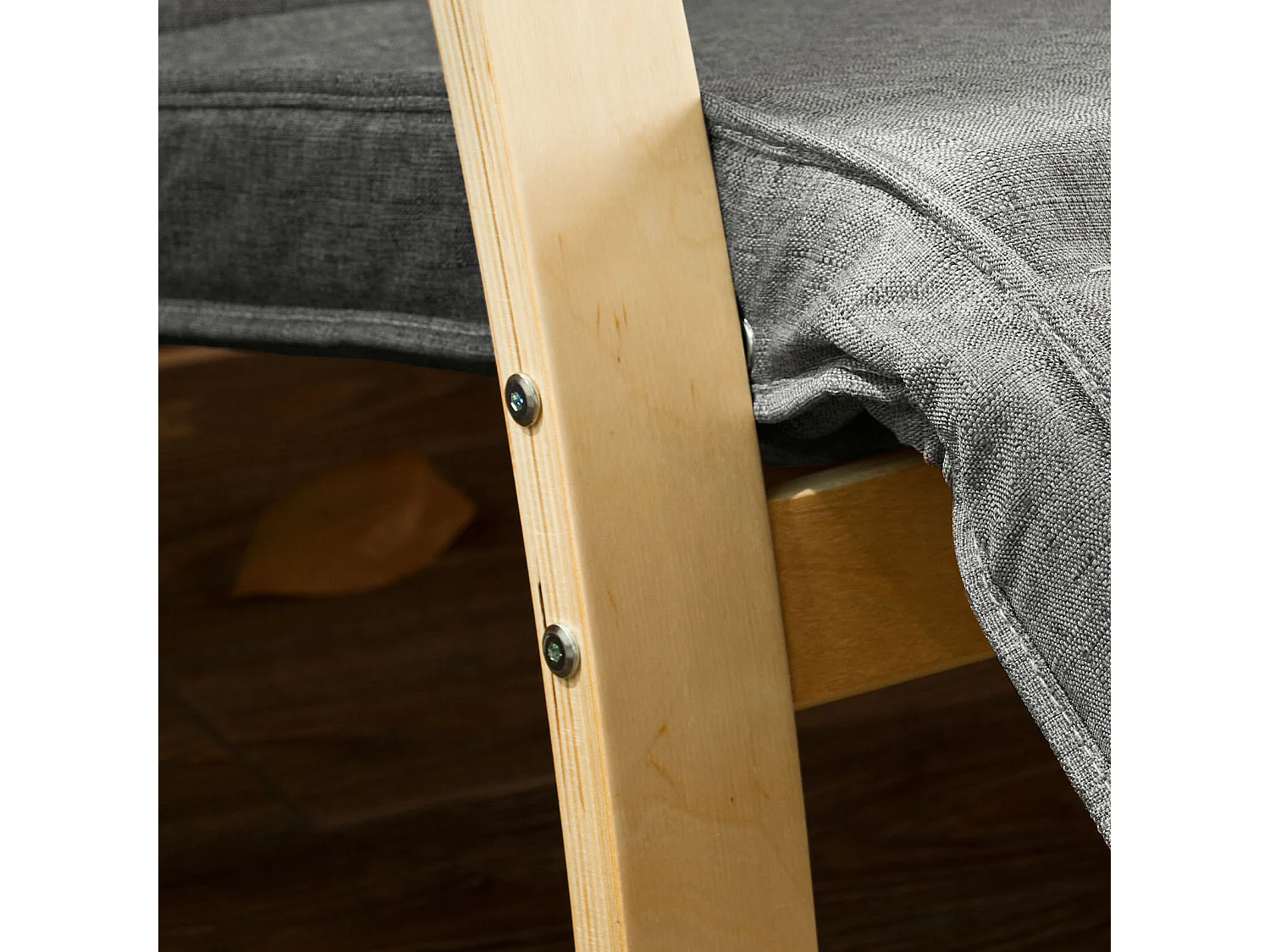 SoBuy FST18-DG schommelstoel met tas, 5-voudig verstelbaar voeteneinde, schommelstoel