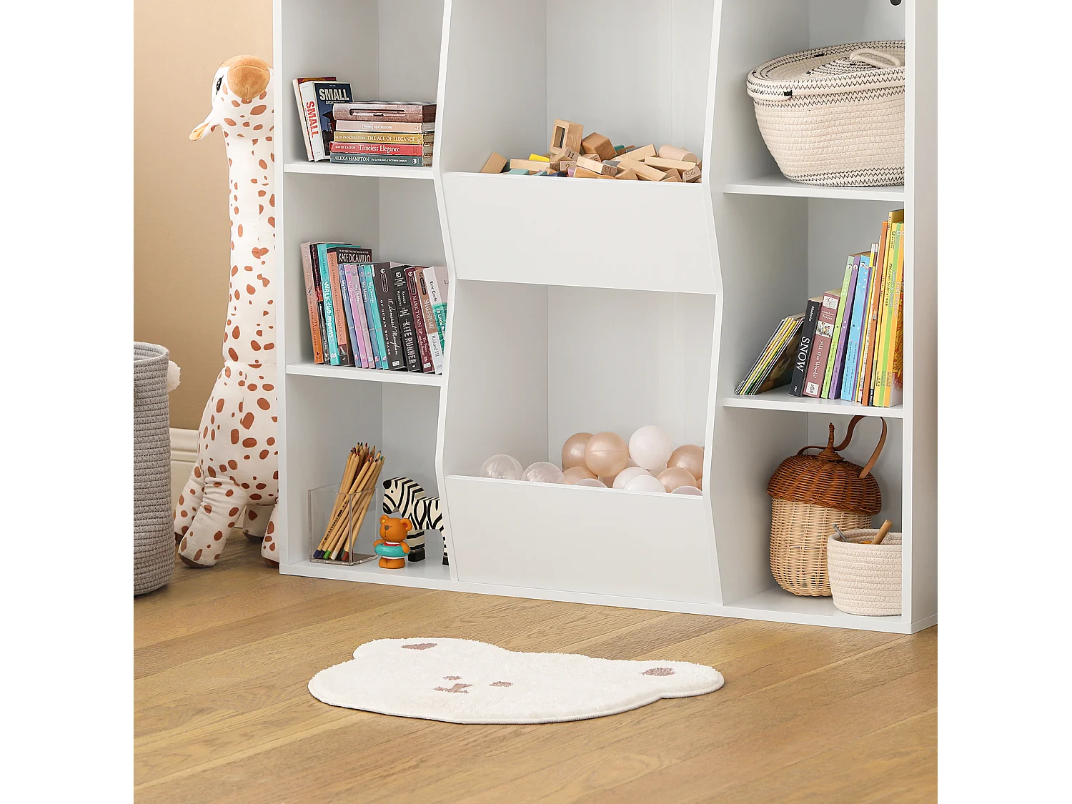 Regał przechowywania, Półka na książki dziecięca KMB55-W