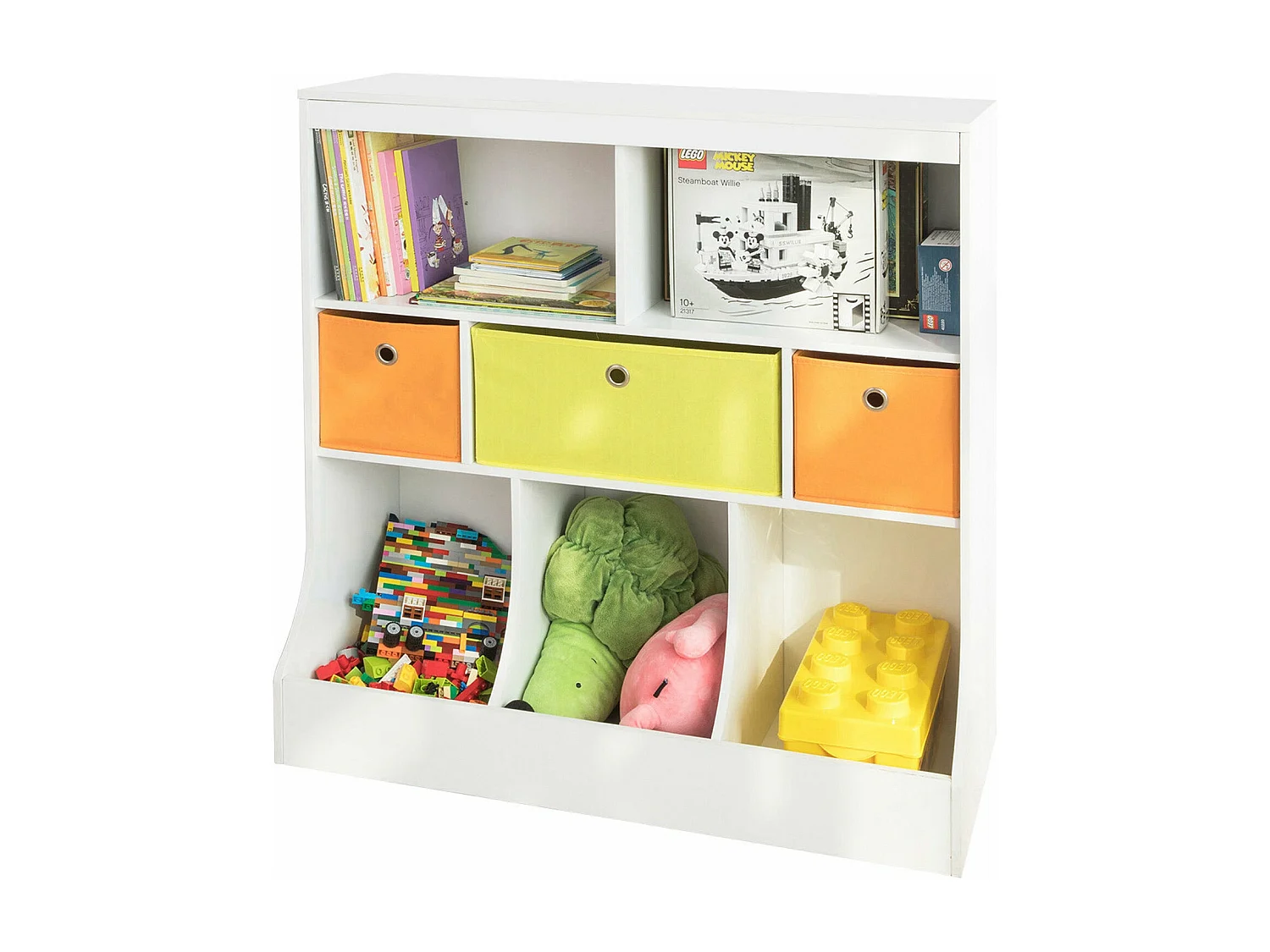 SoBuy armário de criança, armário de livros infantis, armário infantil KMB26-W